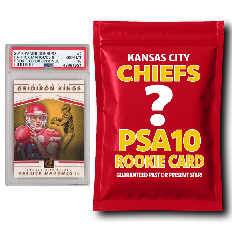 Kansas City Chiefs PSA 10 Graded Rookie Card Mystery Pack