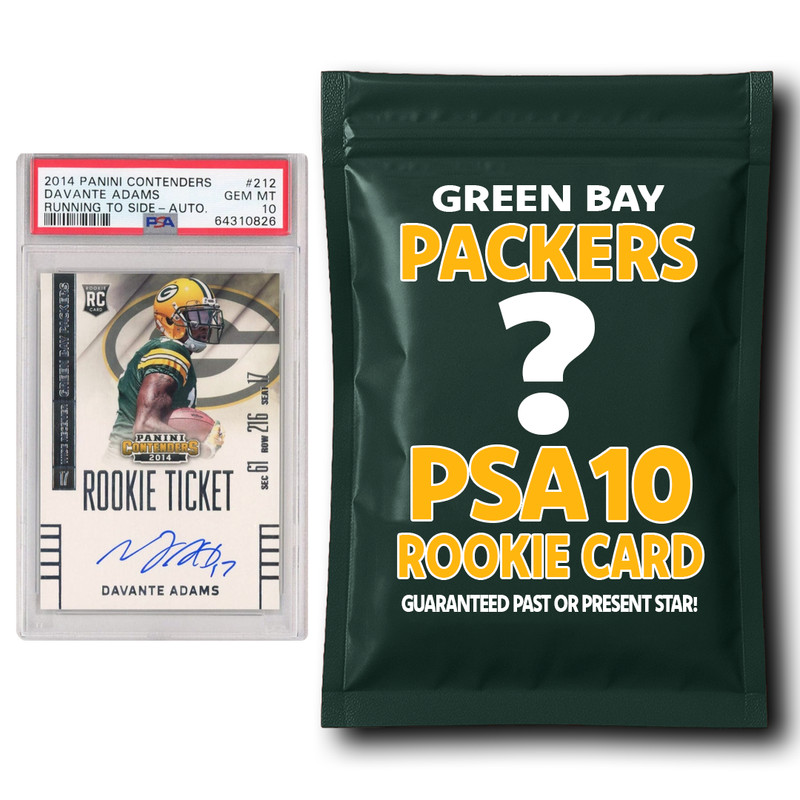 Green Bay Packers PSA 10 Graded Rookie Card Mystery Pack