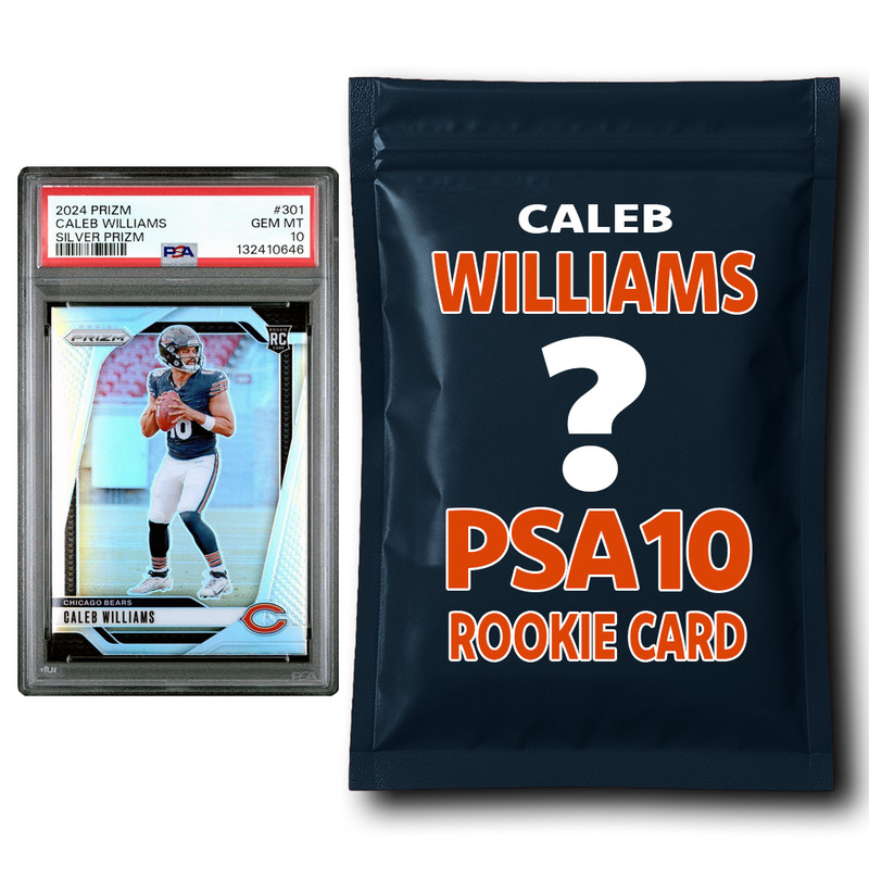 Caleb Williams PSA 10 Graded Football Rookie Card Mystery Pack