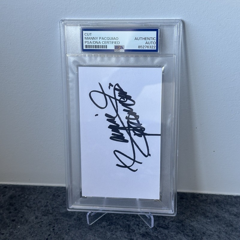 Manny Pacquiao Autograph Signature PSA Authenticated