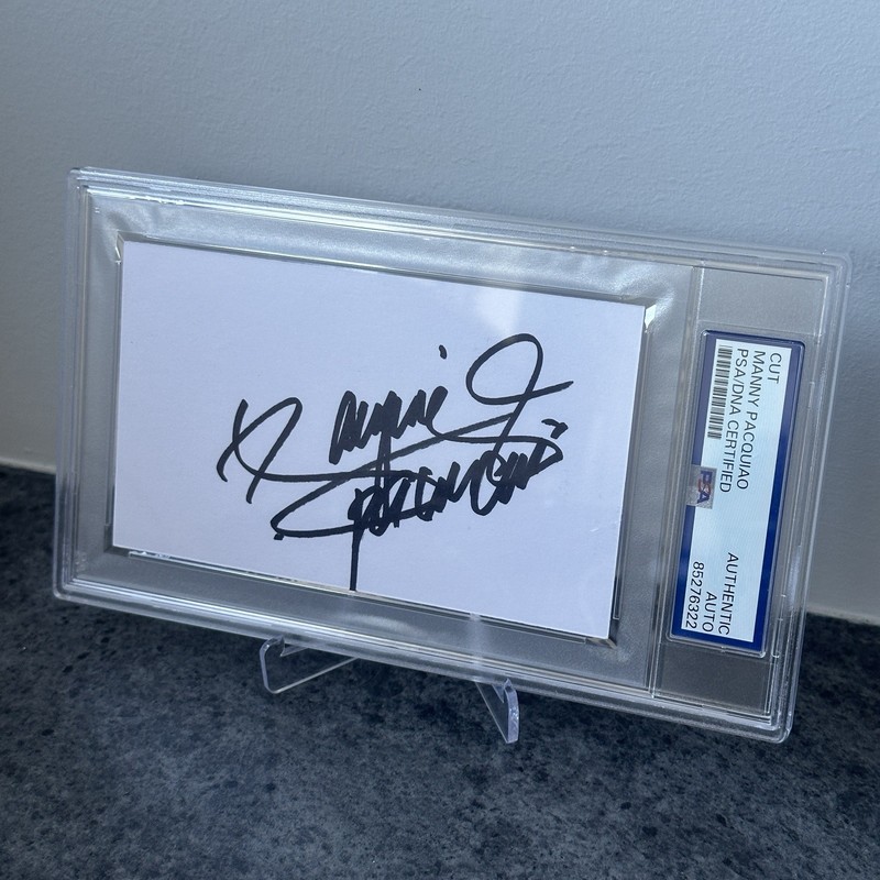 Manny Pacquiao Autograph Signature PSA Authenticated view 2