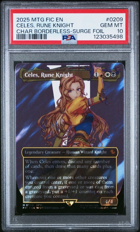 Magic MTG Celes, Rune Knight #0209 Surge Foil *GEM MINT PSA 10* Final Fantasy