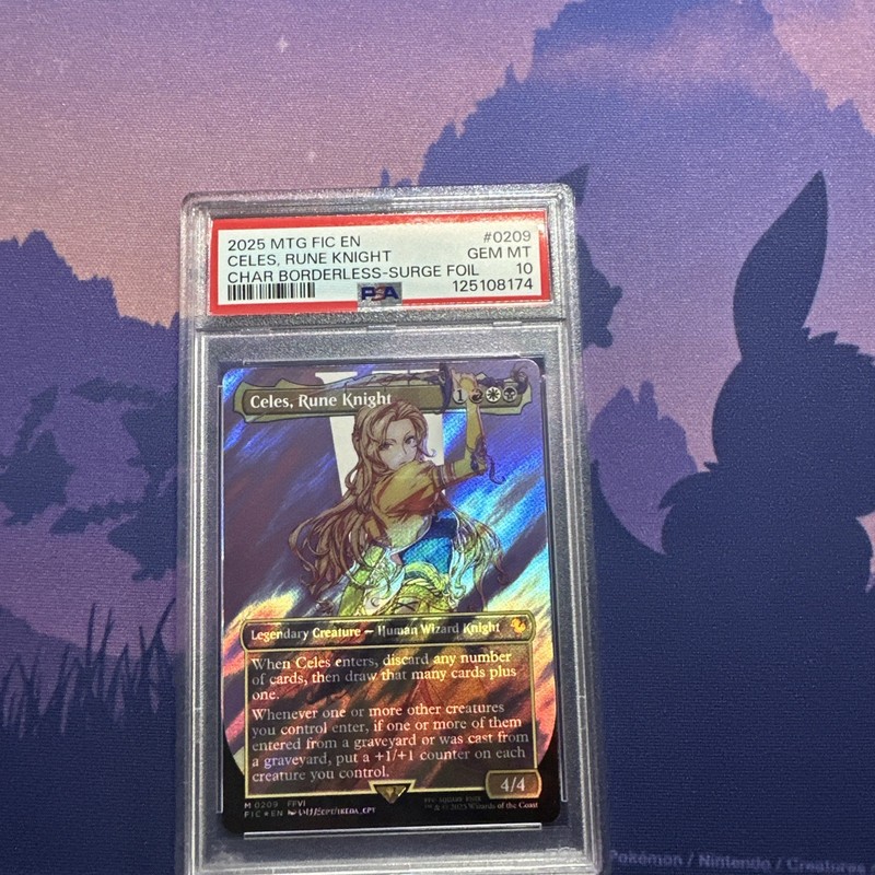 2025 MTG FINAL FANTASY COMMANDER #0209 CELES, RUNE KNIGHT PSA 10