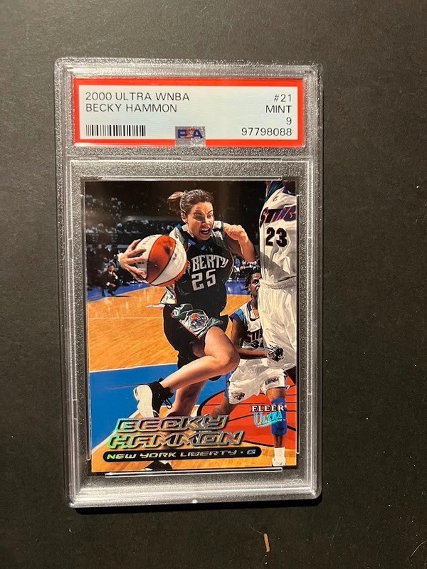 2000 Ultra WNBA Becky Hammon Rookie Card PSA 9