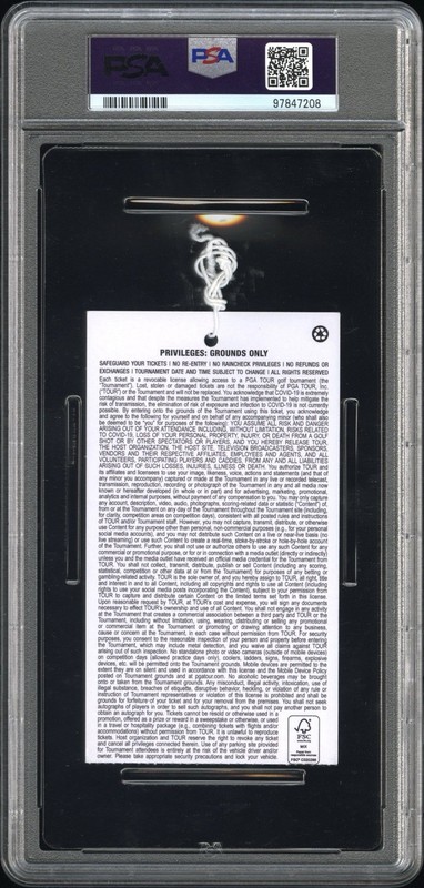 Scottie Scheffler Signed 2022 WM Phoenix Open 1st PGA WIN Ticket PSA 7/AUTO 10 view 2