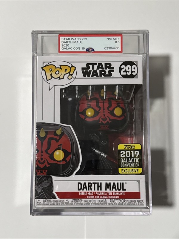 GRADED PSA 8.5 Funko Star Wars Darth Maul #299 2019 Galactic Convention