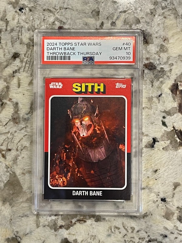 2024 Topps Star Wars Darth Bane Throwback Thursday #40 PSA 10