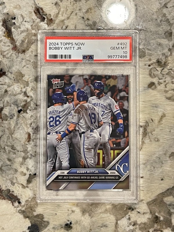 2024 Topps Now Bobby Witt Jr #492 PSA 10