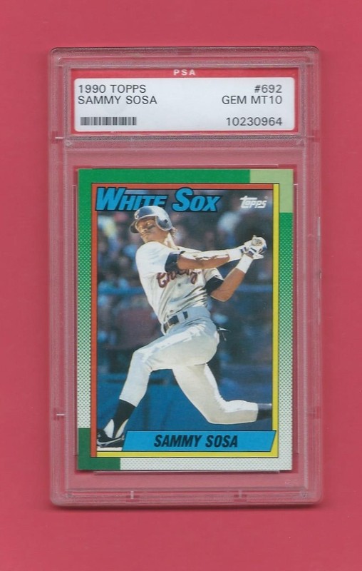 1990 Topps Sammy Sosa Rookie #692 PSA 10