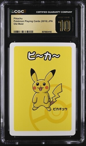 ✨✨ CGC PRISTINE 10 PIKACHU OLD MAID PLAYING CARDS 2019 JAPANESE POKEMON CARD