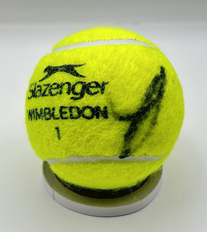 Jannik Sinner Signed Wimbledon Tennis Ball Autographed Australian PSA/DNA COA view 2