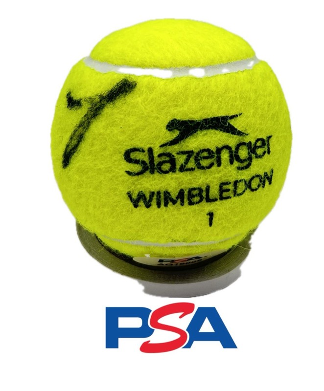 Jannik Sinner Signed Wimbledon Tennis Ball Autographed Australian PSA/DNA COA