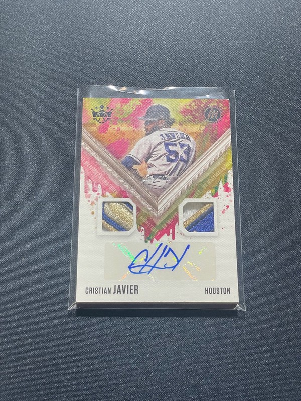 2021 Panini Diamond Kings Dual Patch #1/1 Auto Cristian Javier RC Autograph