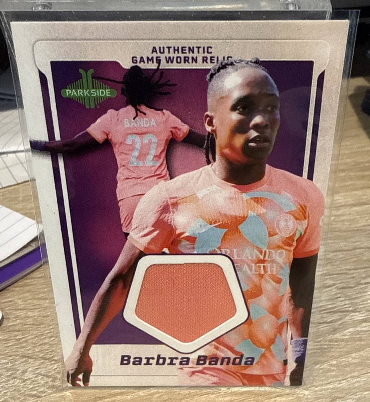 Barbra Banda 2025 Parkside NWSL Vol 1 GAME USED MATCH WORN Jersey Relic