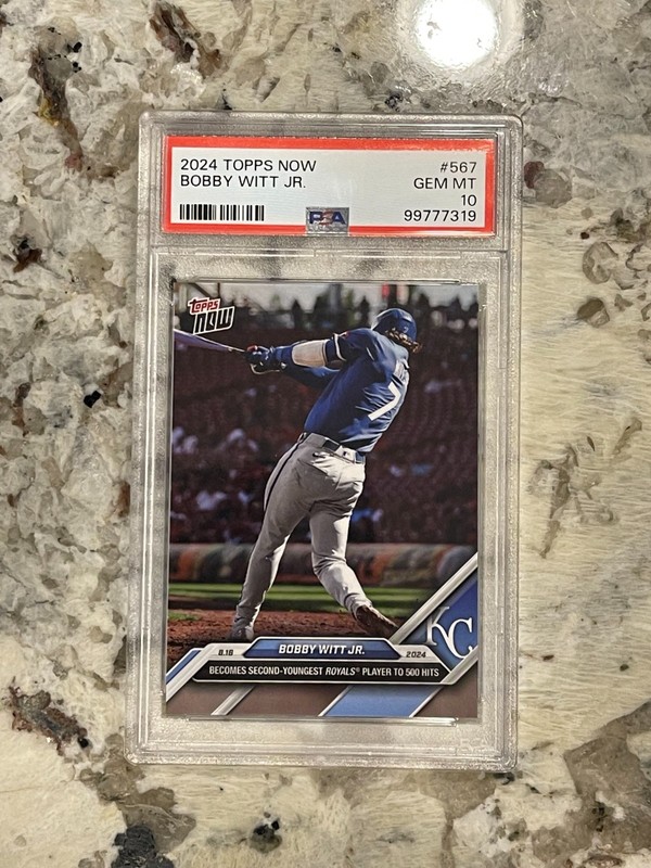 2024 Topps Now Bobby Witt Jr #567 PSA 10