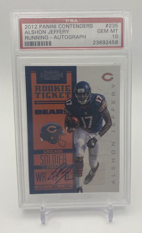 Alshon Jeffery 2012 Panini Contenders Ticket Rookie Auto RC PSA 10