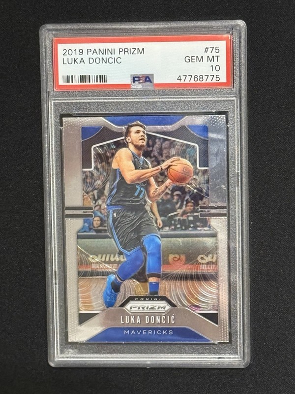 2019 Panini Prizm LUKA DONCIC Card #75 PSA 10 GEM MINT!