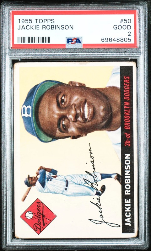 1955 Topps Jackie Robinson #50 PSA 2