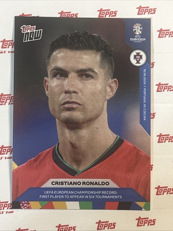 Topps NOW UEFA EURO 2024 Cristiano Ronaldo #15 ~ Portugal