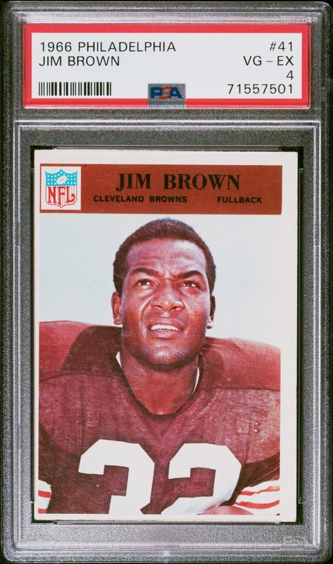 1966 Philadelphia Jim Brown #41 PSA 4