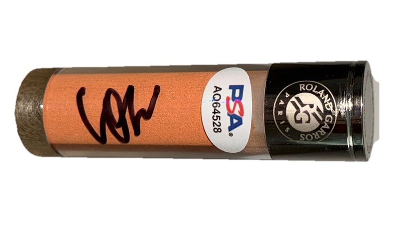 Coco Gauff Signed Roland Garros French Open Match Used Clay PSA AUTO 2025 Champ view 2
