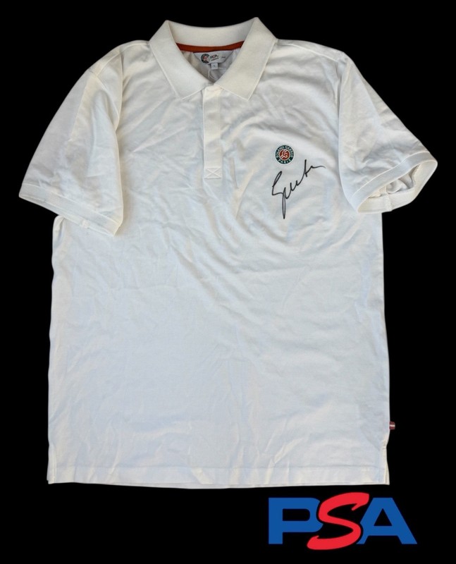 Iga Swiatek Signed Roland Garros Paris French Open Tennis Polo Shirt PSA AUTO