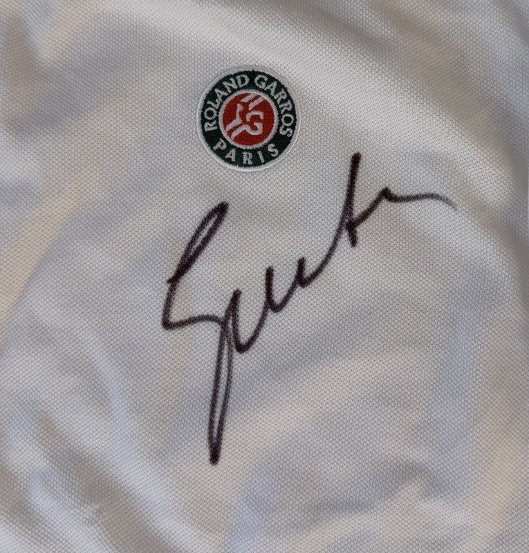 Iga Swiatek Signed Roland Garros Paris French Open Tennis Polo Shirt PSA AUTO view 2