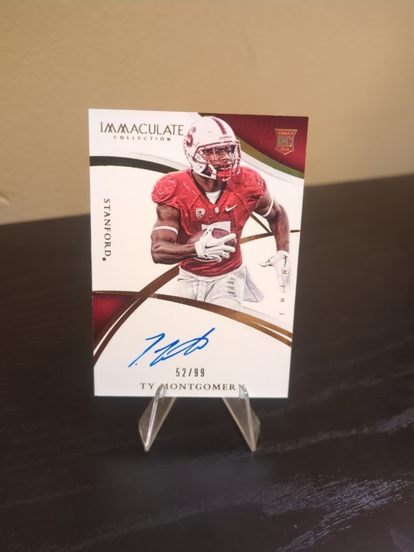 2015 Panini Immaculate Collection Ty Montgomery Rookie RC Auto /99