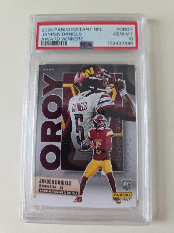 Jayden Daniels Rookie PSA 10 2024 Panini Instant Award Winners #OROY 