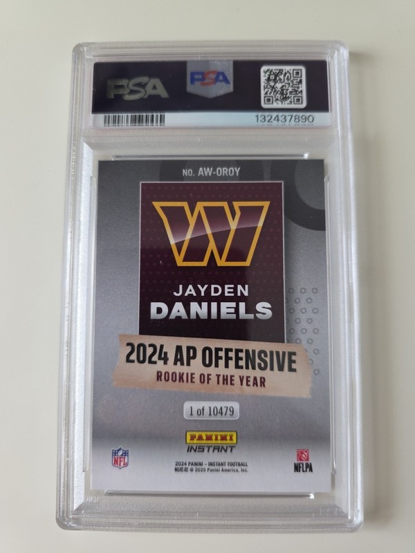 Jayden Daniels Rookie PSA 10 2024 Panini Instant Award Winners #OROY  view 2