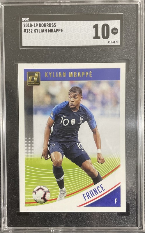 KYLIAN MBAPPE RC 2018 Panini Donruss World Cup #132 France SGC 10⚽️🇫🇷🏆