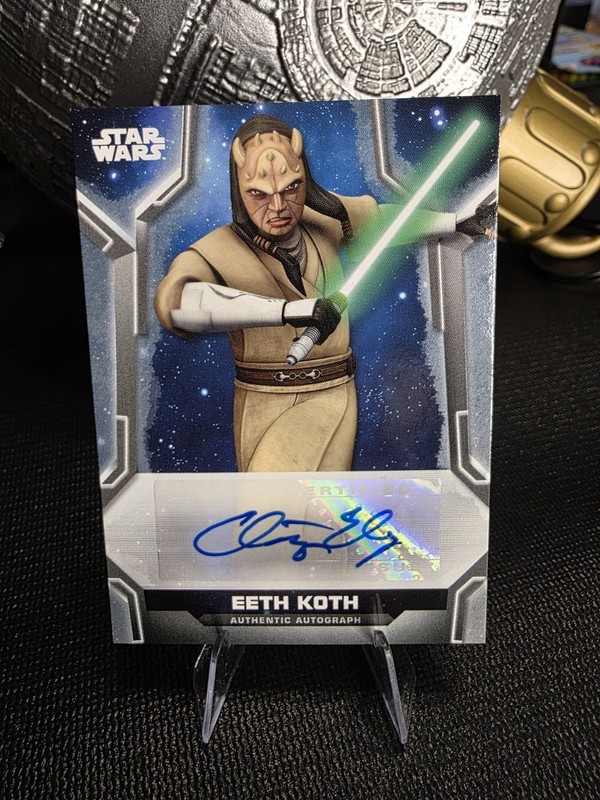 2020 Topps Star Wars Holocron Chris Edgerly as Eeth Koth Autograph A-CE /500