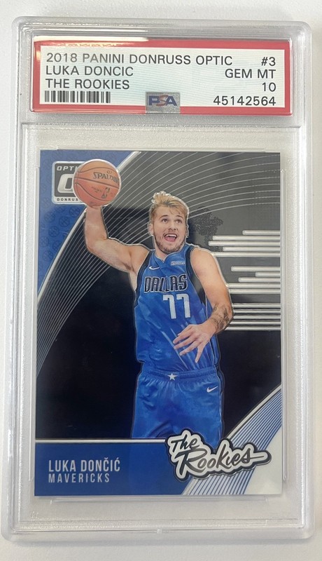 2018 Donruss Optic Luka Doncic The Rookies #3 PSA 10 GEM MT RC