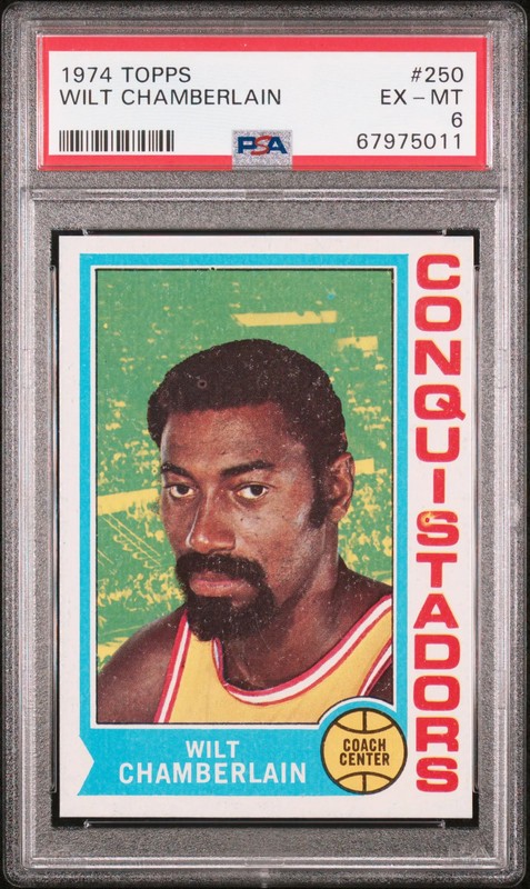 1974 Topps Wilt Chamberlain #250 PSA 6