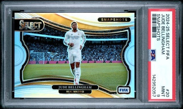 2024-25 Panini Select FIFA Jude Bellingham Snapshots #20 Real Madrid PSA 10