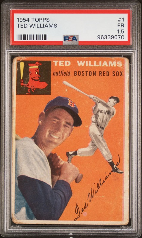 1954 Topps Ted Williams #1 PSA 1.5