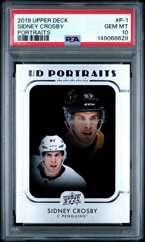2019-20 Upper Deck PORTRAITS #P-1 P1 SIDNEY CROSBY PSA 10