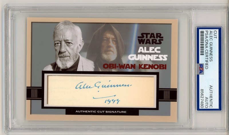 Alec Guinness ~ Signed Autographed Obi-wan Kenobi Star Wars Card Auto ~ PSA DNA