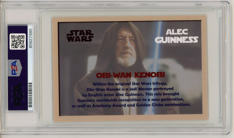 Alec Guinness ~ Signed Autographed Obi-wan Kenobi Star Wars Card Auto ~ PSA DNA view 2
