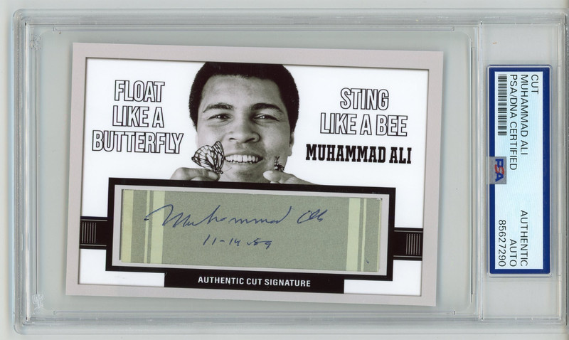 Muhammad Ali ~ Signed "Float Like a Butterfly" Trading Card Auto ~ PSA DNA