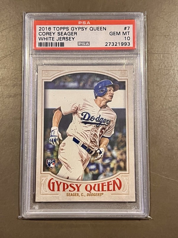 2016 Topps Gypsy Queen #7 Corey Seager Rookie Running PSA 10 Dodgers