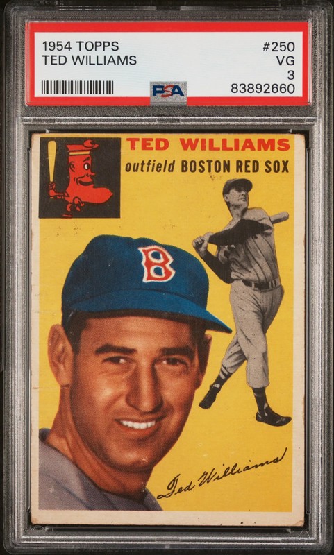 1954 Topps Ted Williams #250 PSA 3