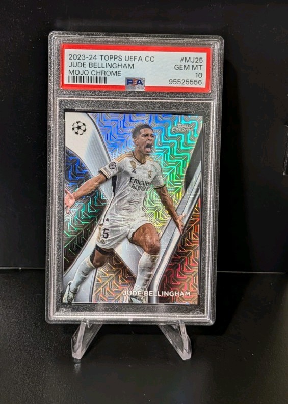 2023-24 Topps UEFA CC Mojo Chrome Jude Bellingham PSA 10 Case Hit