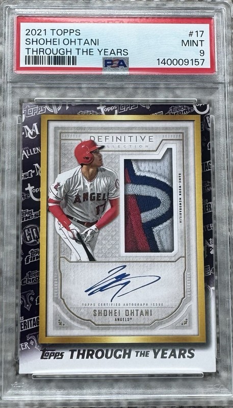 2021 Topps Shohei Ohtani Through The Years Card #TTY-17 PSA 9