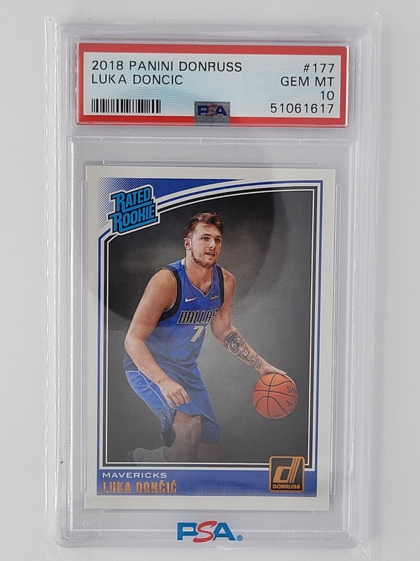 2018 Luka Doncic Donruss  177 Rated Rookie PSA 10
