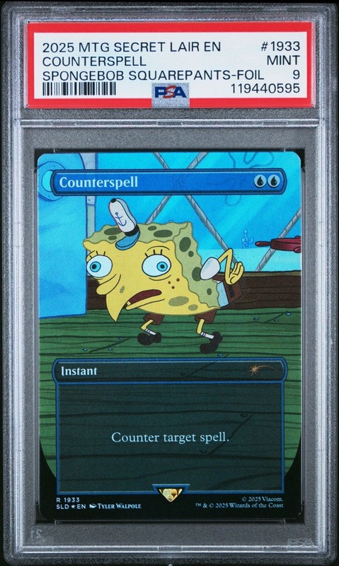 2025 MTG SECRET LAIR DROP #1933 COUNTERSPELL PSA 9