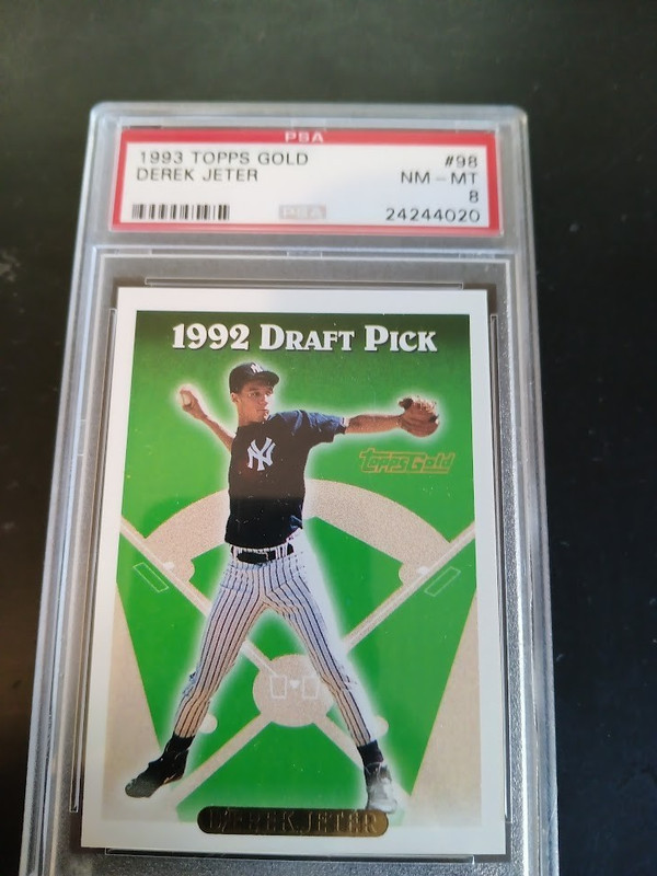 1993 Topps Gold Derek Jeter #98 Rookie RC PSA 8 New York Yankees HOF