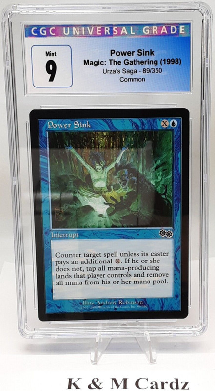 Power Sink - Urza's Saga - MTG - Graded - CGC 9.0