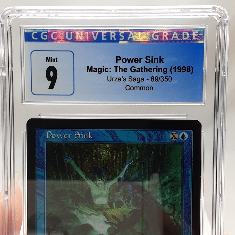 Power Sink - Urza's Saga - MTG - Graded - CGC 9.0 view 2