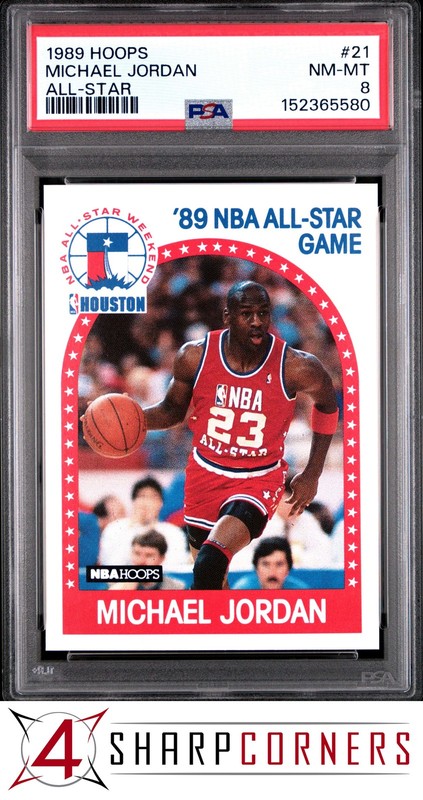 1989 Hoops All-Star #21 Michael Jordan Bulls Hof